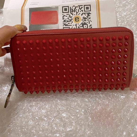 Christian Louboutin Handbags - Christian Louboutin studded Panettone wallet w COA